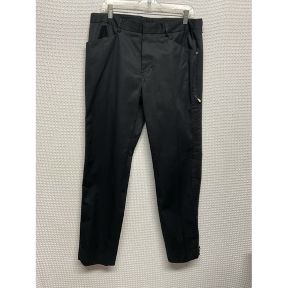 NWOT RLX Ralph Lauren Black Ankle Zip/Snap Outdoor Golf Pants Men 34x32 China